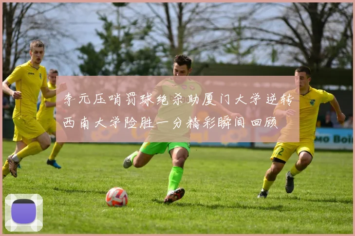 李元压哨罚球绝杀助厦门大学逆转西南大学险胜一分精彩瞬间回顾